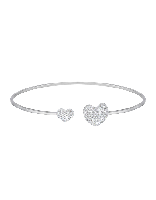 heart bracelet with diamonds